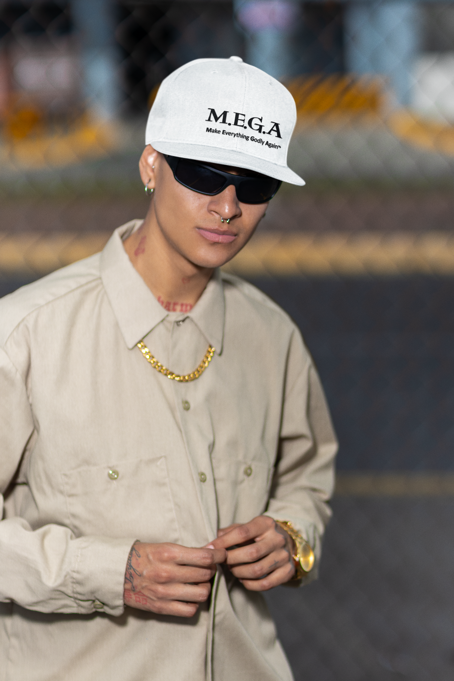 Flat Bill Snapback LOGO