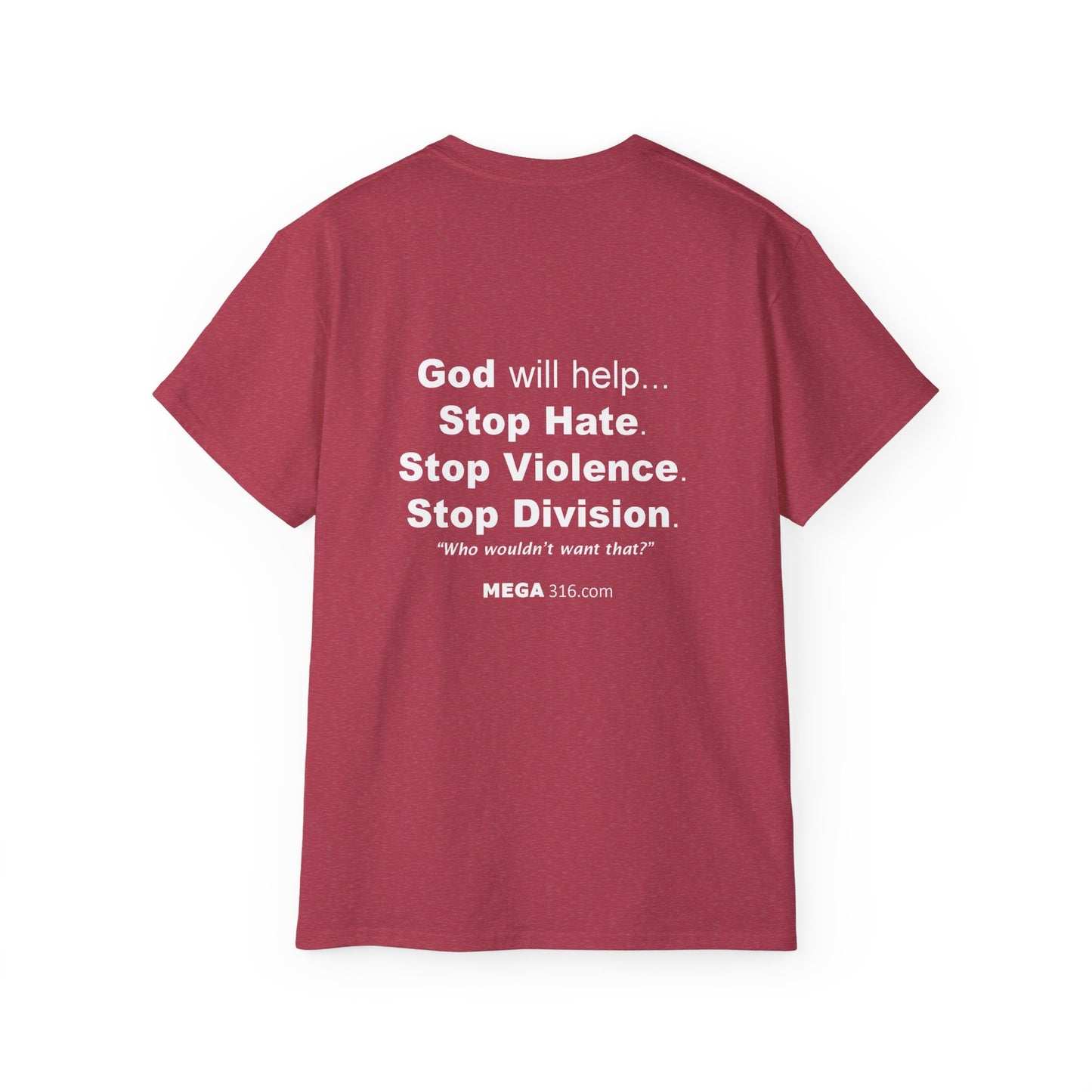 Unisex Ultra Cotton Tee Stop Hate MSG