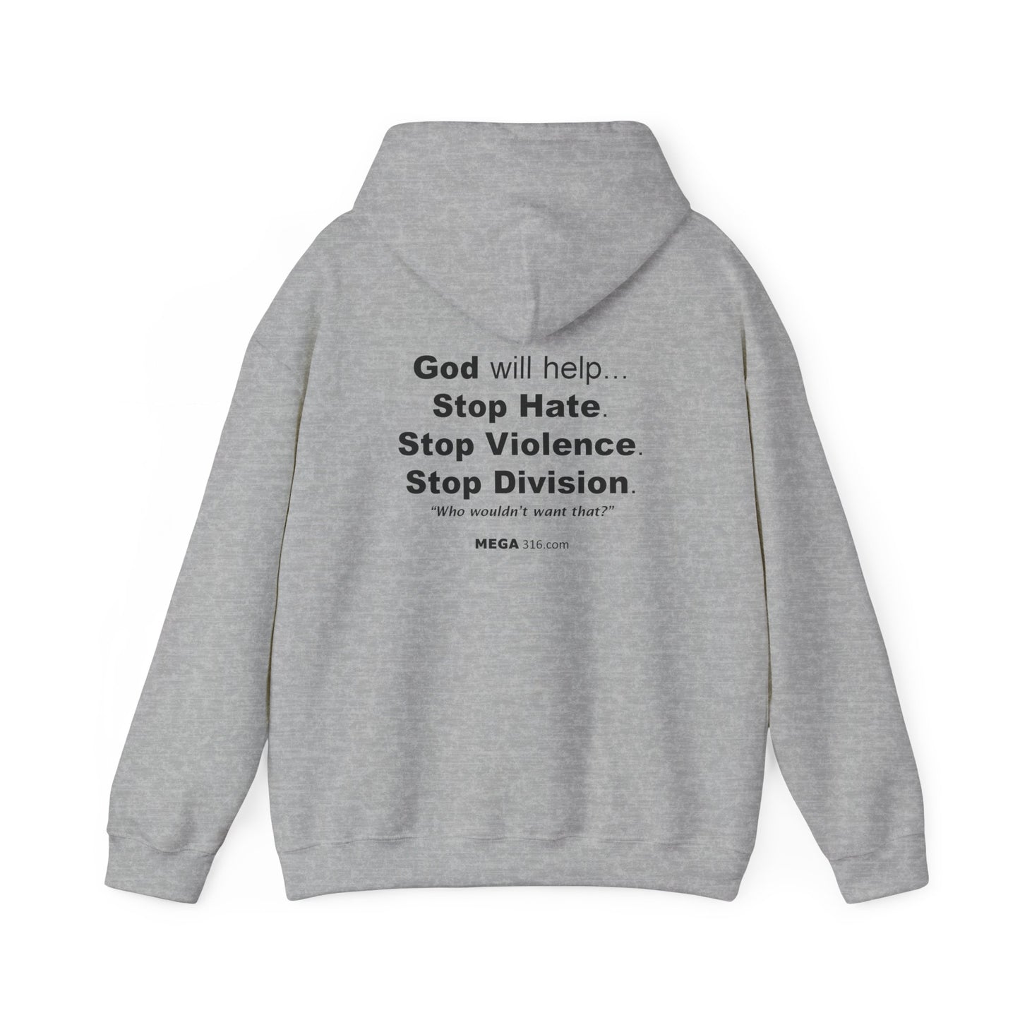 Unisex Heavy Blend™ Hooded Sweatshirt Stop Hate MSG