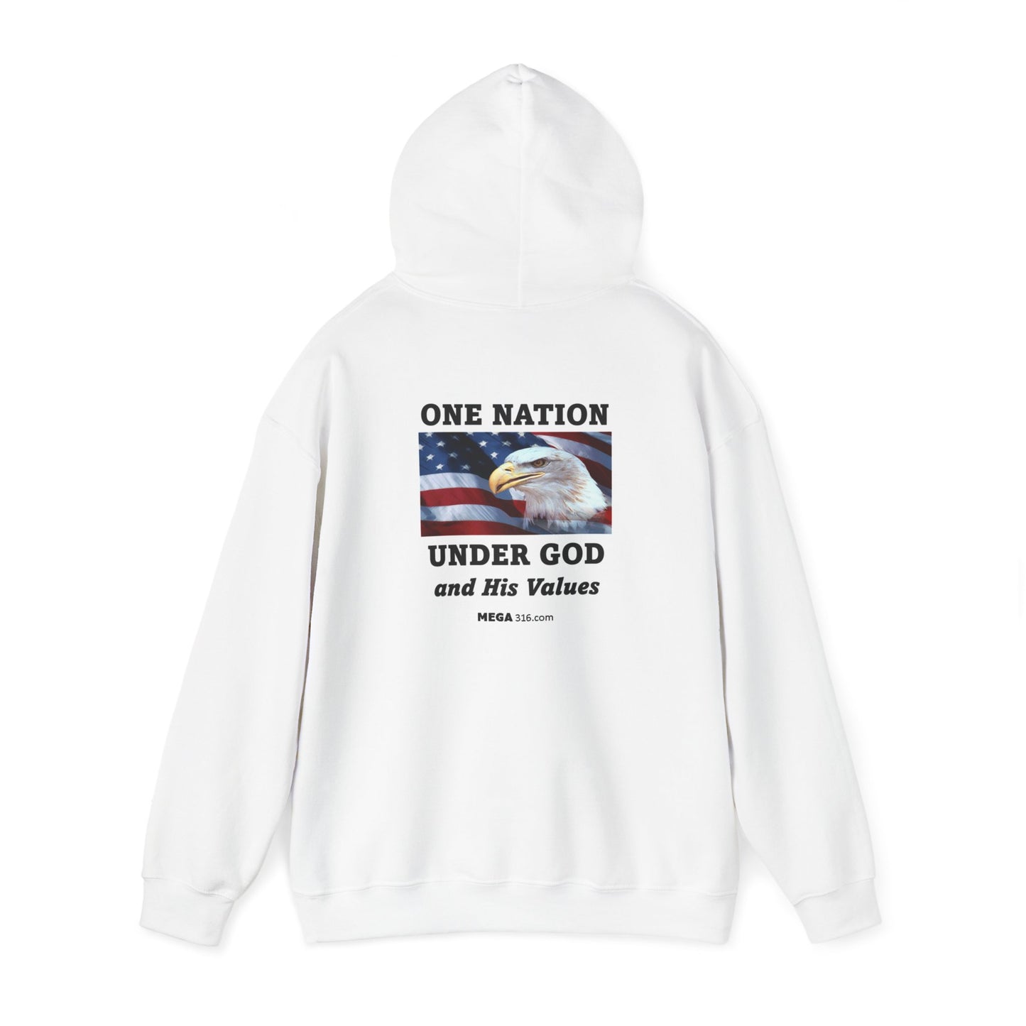 Unisex Heavy Blend™ Hooded Sweatshirt Peace Love Hope MSG