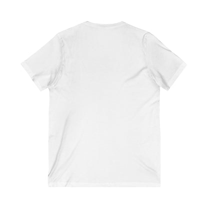 Unisex Jersey Short Sleeve V-Neck Tee LOGO
