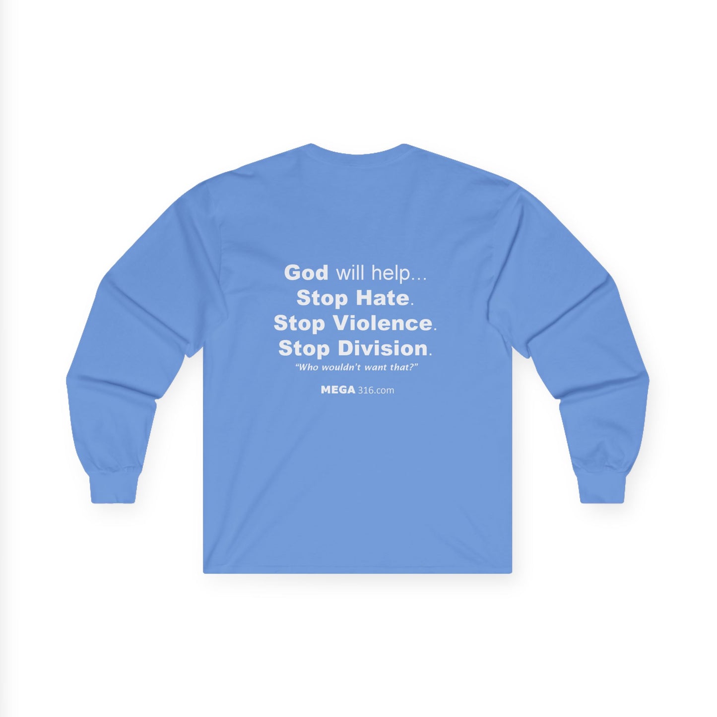 Unisex Ultra Cotton Long Sleeve Tee  Stop Hate MSG