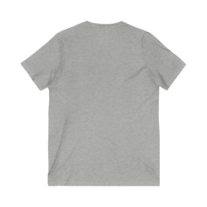 Unisex Jersey Short Sleeve V-Neck Tee LOGO